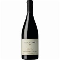 La Crema Pinot Noir RRV (750 ml) · Made of fruit from our own backyard, a regional blend of complex flavor profiles that highli...