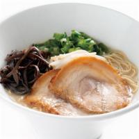 Shiromaru Classic Ramen · The original tonkotsu pork broth with our signature dashi, thin noodles topped with pork bel...