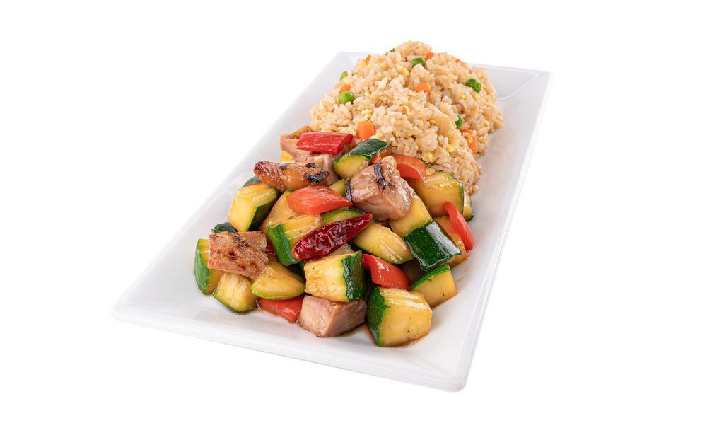 Asian Eats #1 Item Combo · 1 entrée over Steamed Rice, Fried Rice or Noodles