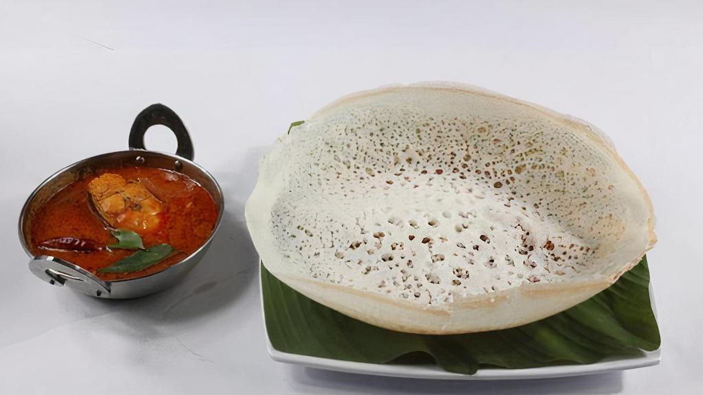 AAPPAM WITH FISH CURRY · 