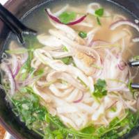 Pho Ga Chicken Noodle Soup · Flat, rice, or round rice noodle.