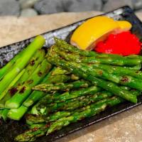 Asparagus · Grilled Asparagus with butter