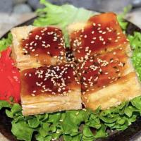 Tofu Teriyaki · Tofu topped with teriyaki sauce