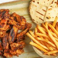 Wings Platter · Ideal for 2-3 people - 24 famous peri wings with your choice of two large sides.