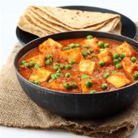 Mattar Paneer · Delicious cottage cheese, fresh peas, and Indian Spices cooked with homestyle tomato sauce. ...