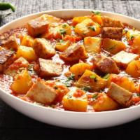 Aloo Paneer · Creamy cottage cheese, boiled potatoes, and Indian spices cooked with homemade tomato sauce....