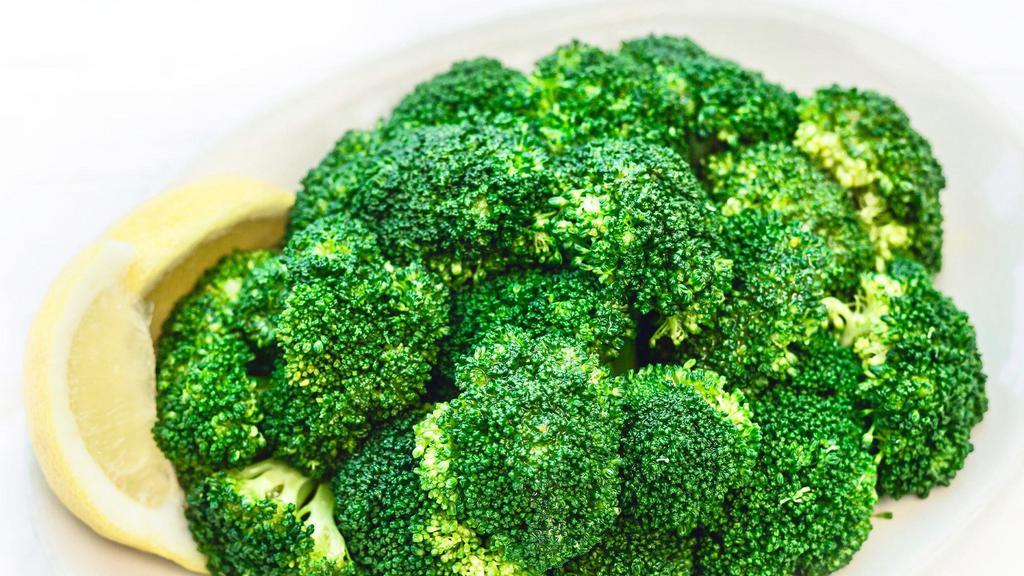 CHILLED BROCCOLI · with extra virgin olive oil and fresh lemon juice