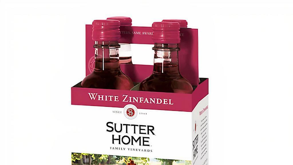 Sutter Home White Zinfandel 4-Pack, 1.87 ml (Wine) · 