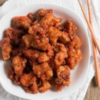 General Tso's Chicken · Diced chicken deep-fried w/ sweet & spicy sauce. Hot & spicy.