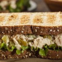 The Caribbean Sandwich · Fresh tuna salad mixed with havarti cheese on crunchy dutch crunch bread.