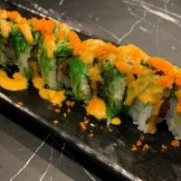 Tiger Wood · Spicy food. Spicy tuna topped seaweed salad and fish egg. Sauce - spicy mayo.