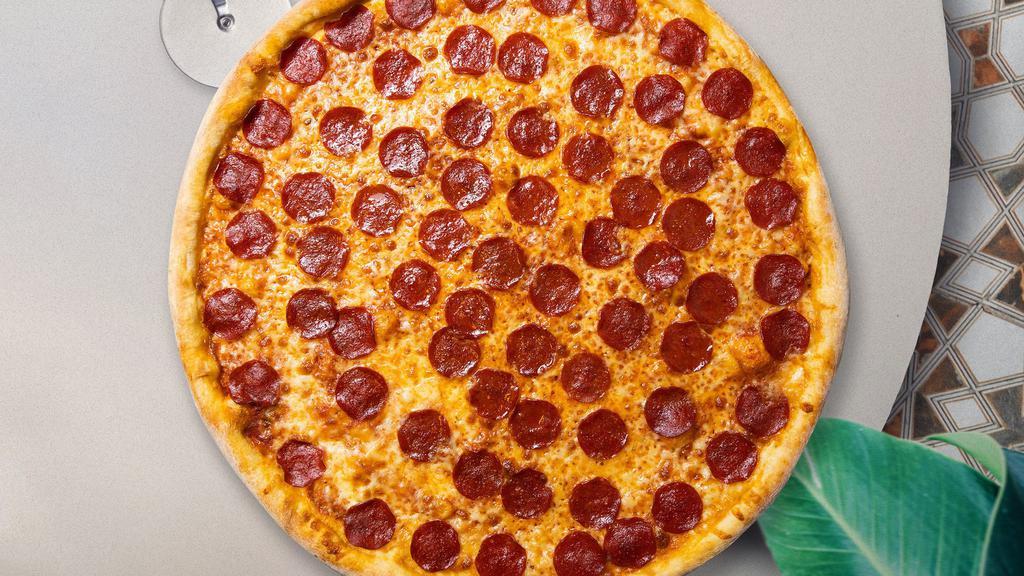 Pepperoni Panther Pizza  · Pepperoni and mozzarella cheese baked on a hand-tossed dough