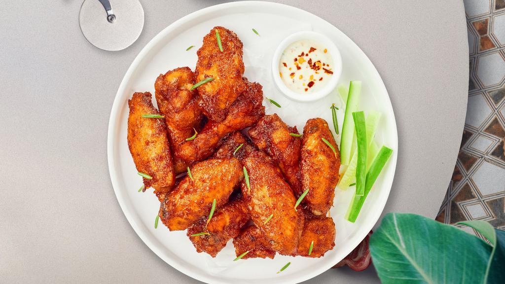 Sweet Tang Wings · Fresh chicken wings breaded, fried until golden brown, and tossed in sweet chili sauce.