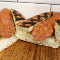 Smoked Andouille · Smoked pork sausage that has a heavy Cajun spice.

Allergens: contains milk