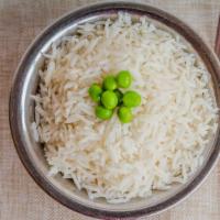 Basmati Rice · Long grain basmati rice.