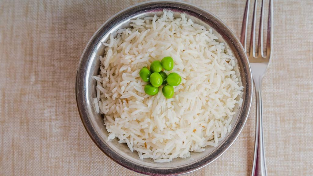 Rice - Full Plate · Cooked basmati rice