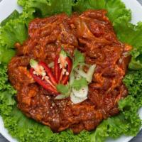 Spicy Pork Bulgogi (1 lb) · Per pound. Spicy and contains raw meat.