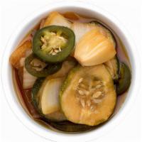 Pickles (1 lb) · Pickled onions per pound.