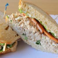 Rivertown · Albacore tuna blended with mayo, green onion, celery and chopped egg served on wheat bread w...