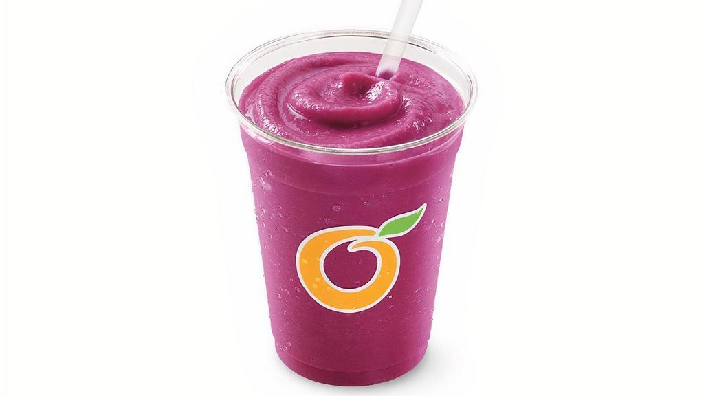 Premium Fruit Smoothie  · Real fruit blended with low-fat yogurt and sweetener. Available in Strawbery Banana, Mango Pineapple, Tripleberry®. At select locations only.