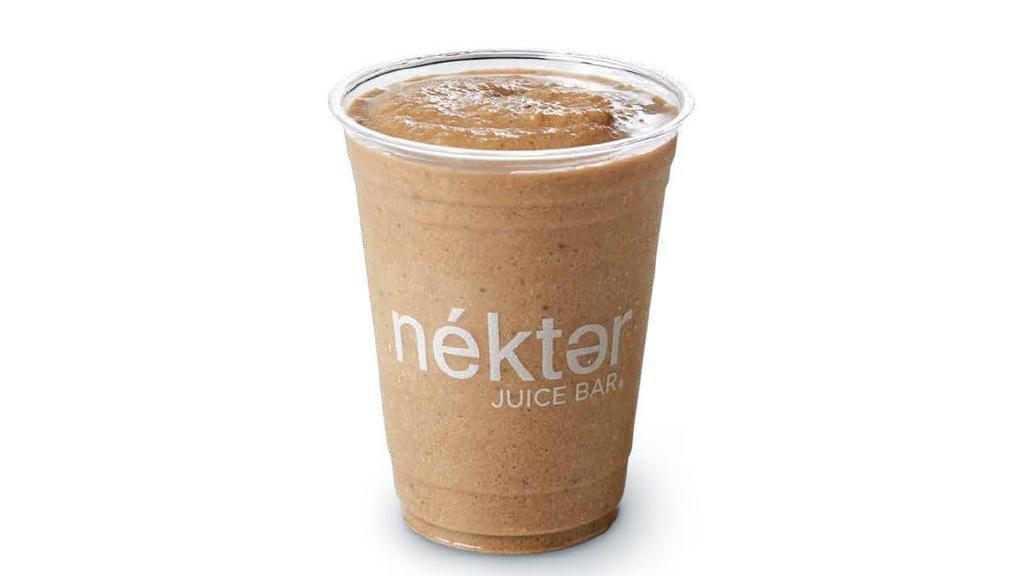 Pb Mocha · Peanut butter, premium cold brew, housemade cashew milk, vanilla protein, banana, cocoa nibs, and agave nectar.  40g* of protein! 540 / 870 cal. *40g in Regular size