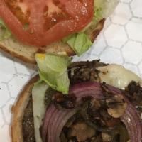 Muncheeze Burger · 1/4 lb angus beef, mushroom, jalapeños, onions,  pepper jack cheese 
Optional + each xtra me...