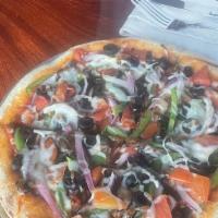 Small Veggie Special · Mushroom, onion, black olives, tomatoes & bell pepper