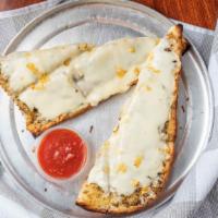 Garlic Bread half  · No cheese on it