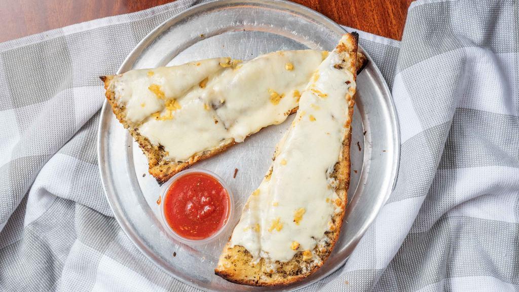 Garlic Bread half  · No cheese on it