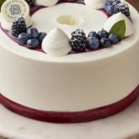 Blueberry Chiffon · 3 Layer Blueberry Chiffon, Whipped Cream Filling, Blueberry Glaze. Contains: Egg, Milk, Soy,...