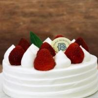 Mini Soft Cream Cake · 3 Layer Vanilla Cake, Whipped Cream Filling with Mixed Fruit. Contains: Coconut, Egg, Milk, ...