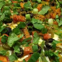 Curry Veggie · Curry sauce, mozzarella, mushrooms, green bell peppers, black olives, red onions, jalapenos,...