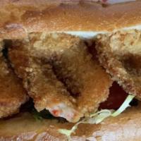 PO-Boy Fried Shrimp Sandwich · 