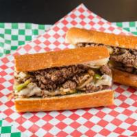 Cheese Steak · The classic sliced steak with your choice of cheese.