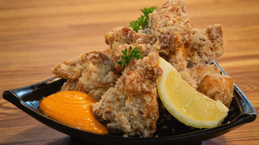 Karaage · Japanese fried chicken, spicy mayo.
