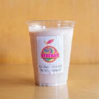 Sandyia Smoothie · 16 oz Almond milk, Peanut Butter, Banana, Strawberry, and Oatmeal.