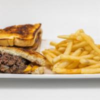 3. S.F Patty Melt · Grilled onions & mushrooms, swiss & cheddar cheese,sourdough.