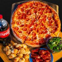 Need To Grub · Extra Large Pizza
Family Wings
Family Knots
Family Salad
2 Liter Soda