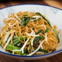 Olive Oil Supreme Soy Stir-Fried Noodle · Chow mein  noodles with garlic, chives, bean sprouts, olive oil, & soy