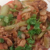 Chicken Boneless · this Dish  is Boneless chicken breast stew and well cooked and very tasty. It come with Rice...