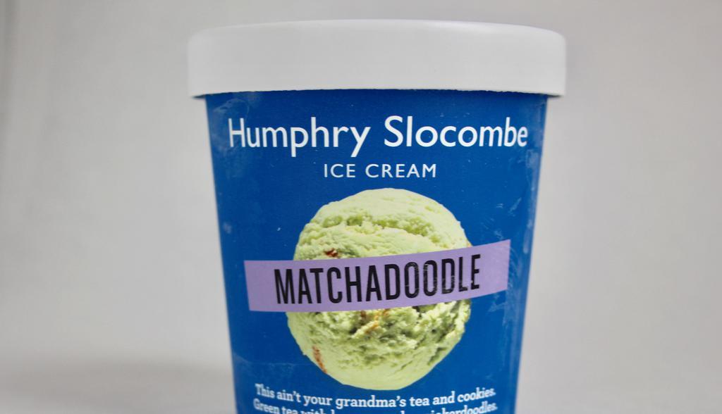 Matchadoodle Ice Cream · Green tea ice cream with house-made snickerdoodle cookies.