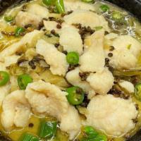 154. Fish Fillet with Sour Cabbage & Tofu   小厨酸菜豆花鱼 · Spicy.
