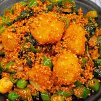 157. Special Fried Garlic with Scallops   避风塘干贝 · Spicy.