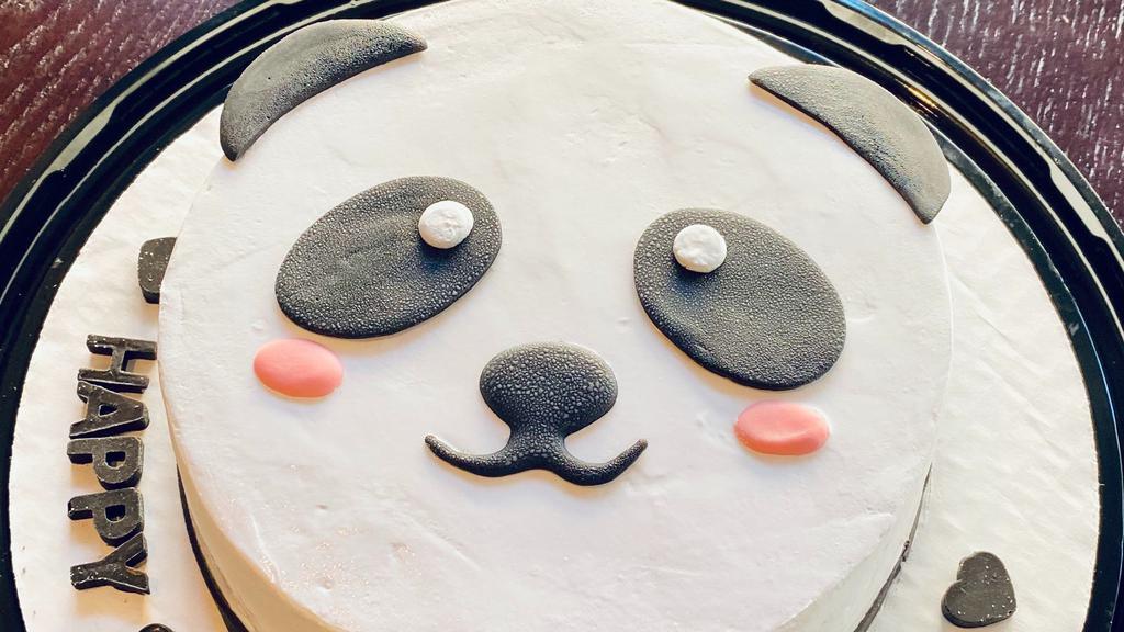 Panda - Pre order  · Ice Cream cake - eggless. Cake will be ready following day. Please select deliver for next day. 
6 inch serves 4 to 6 people;
8 inch serves 8 to 10 people;
10 inch serves 12 to 16 people;
