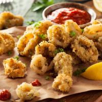 Calamari Fritti · Fresh Calamari fried in our house mix