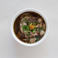 Beef Noodles Soup · Choice of Noodles in Beef Broth, Beef Stew, Beef balls, bean spout and green onion