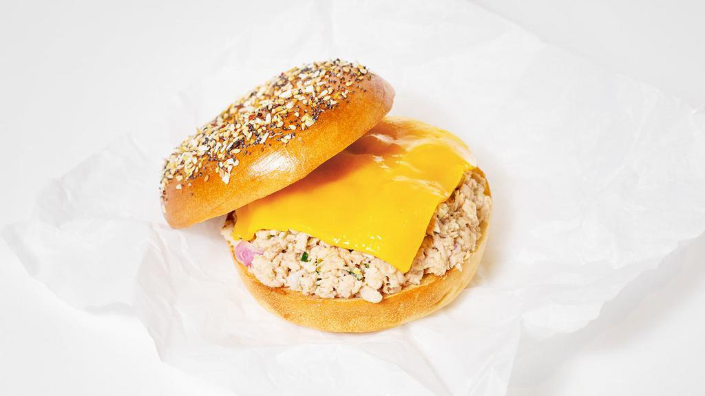 Tuna Melt Bagel · Tuna salad with melted cheeese on your choice of bagel.