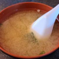 Miso Soup · Soft Tofu and Wakame Seaweed