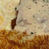 Chicken Fried Steak · Our famous homemade chicken fried steak cooked to perfection. Style of eggs, and choice of (...