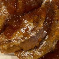 Apricot French Toast (3) · Three pieces of our famous thick 